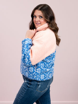 Alpine Drift Fleece HalfZip | Peach