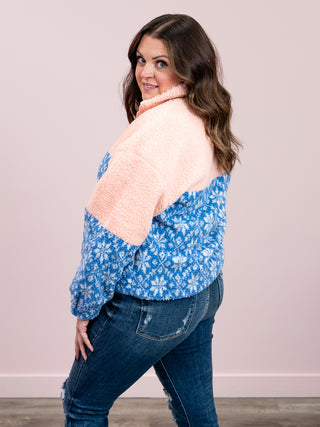 Alpine Drift Fleece HalfZip | Peach