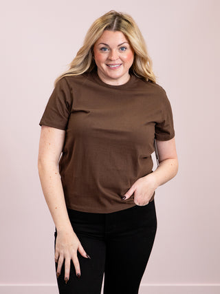 *NEW* RD Style | Regina Short Sleeve Top | Mahogany