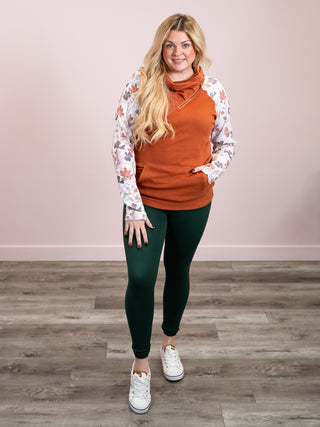 *NEW* Zoey ZipCowl Sweatshirt | Maple & Fall Foliage