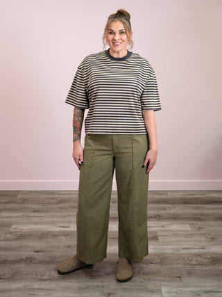 *NEW* Latitude Stripe Tee | Grey
