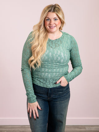 *NEW* Ampersand | Hattie Lace Long Sleeve | Juniper