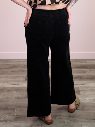 *NEW* DEX | Lennon Wide Leg Corduroy Pant | Black