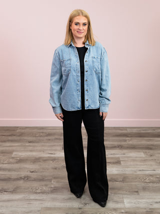 *NEW* Judy Blue | Western Denim Shirt | Silas