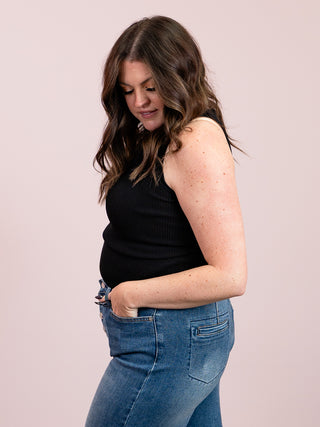 Malea Knit Tank | Black