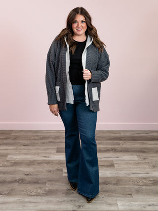 Ember Zip Up Sweater Hoodie Jacket | Charcoal