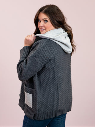 Ember Zip Up Sweater Hoodie Jacket | Charcoal