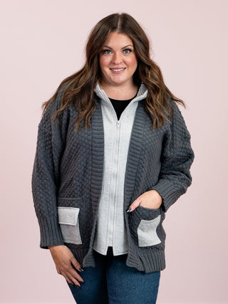 Ember Zip Up Sweater Hoodie Jacket | Charcoal