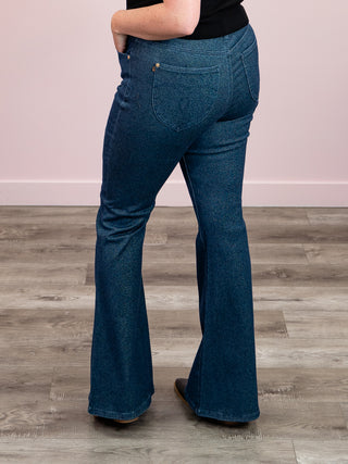 Judy Blue | High Rise Sparkle Flare | Jeffery