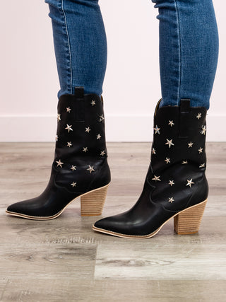 Scarlett Western Stud Boots | Black