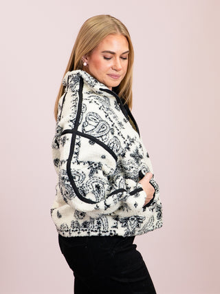 *NEW* RD Style | Mila Halfzip Sherpa Pullover | Cream