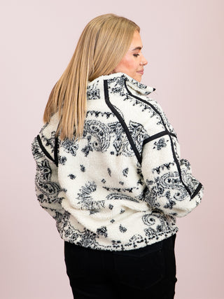 *NEW* RD Style | Mila Halfzip Sherpa Pullover | Cream