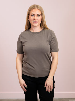 *NEW* Classic Boxy Tee | Truffle
