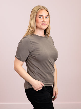 *NEW* Classic Boxy Tee | Truffle