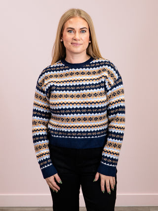 *NEW* RD Style | Hera Striped Long Sleeve Pullover | Blue