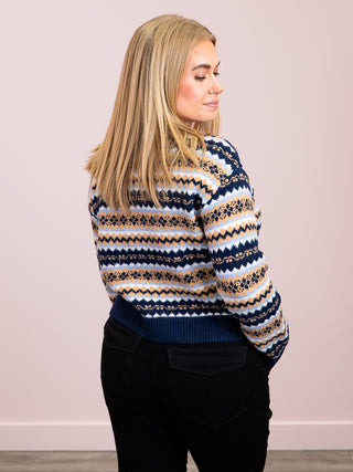 *NEW* RD Style | Hera Striped Long Sleeve Pullover | Blue