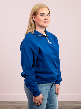 Sierra Fleece Half Zip Sweatshirt | Light Navy