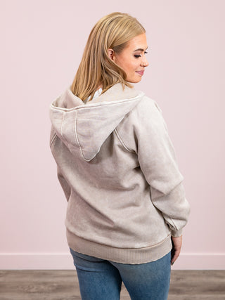 Larissa Oversized Hoodie | Ash Mocha