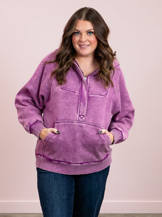 Larissa Oversized Hoodie | Light Plum
