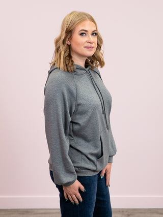 Harbour Long Sleeve Hoodie | Charcoal 2 Tone