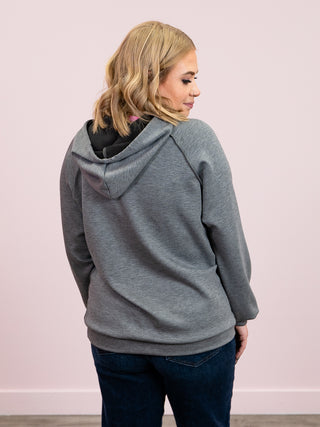 Harbour Long Sleeve Hoodie | Charcoal 2 Tone