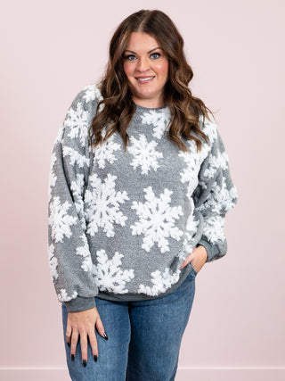*NEW* Snowflake Lane Sweater | Grey