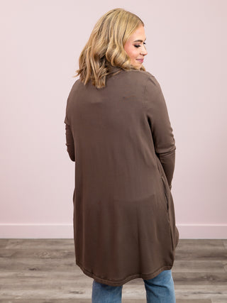 *NEW* Fargo Fleece Lined Cardigan | Java