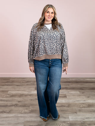 *NEW* Meant To Be Pullover | Taupe Leopard