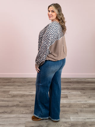*NEW* Meant To Be Pullover | Taupe Leopard