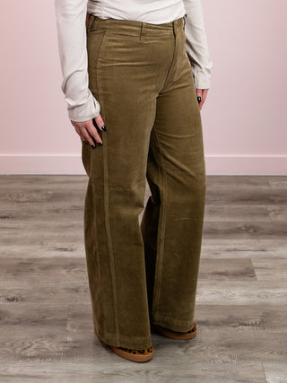 Judy Blue | High Rise Retro Wide Leg OLIVE | Colter