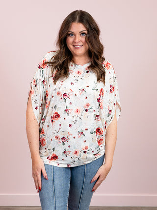 *NEW* Darcy Dolman Top | Pink Bloom