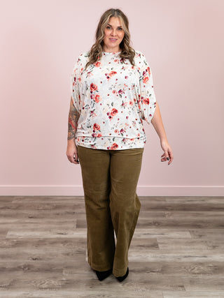*NEW* Darcy Dolman Top | Pink Bloom