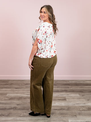 *NEW* Darcy Dolman Top | Pink Bloom