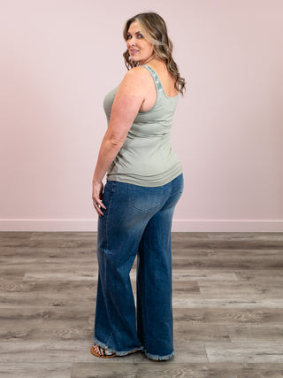 *1PM DEAL* Poppy Tank | Olive & Camo