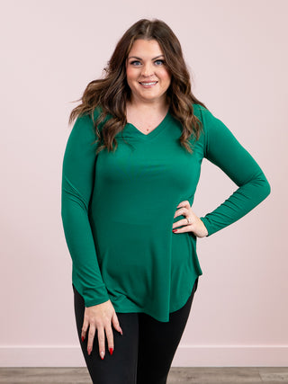 *DOOR CRASHERS* Jenny Long Sleeve Top | Forest