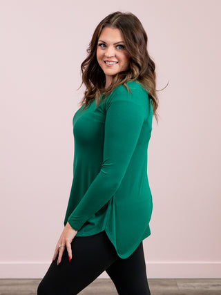 *DOOR CRASHERS* Jenny Long Sleeve Top | Forest