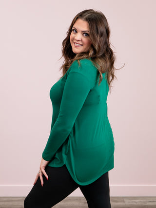 *DOOR CRASHERS* Jenny Long Sleeve Top | Forest