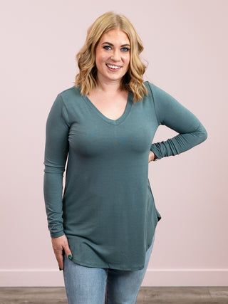 *DOOR CRASHERS* Jenny Long Sleeve Top | Ash Jade