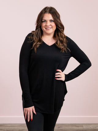*DOOR CRASHERS* Jenny Long Sleeve Top | Black