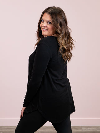 *DOOR CRASHERS* Jenny Long Sleeve Top | Black