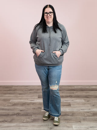 Harbour Long Sleeve Hoodie | Charcoal 2 Tone