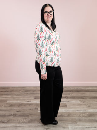 *NEW* Alyssa Long Sleeve Top | Candy Cane Lane