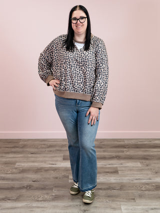 *NEW* Meant To Be Pullover | Taupe Leopard