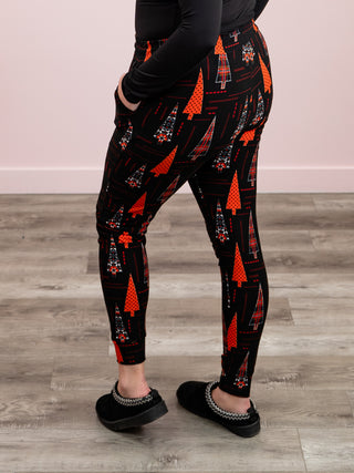 *DOOR CRASHERS* Lux Joggers | Red Trees