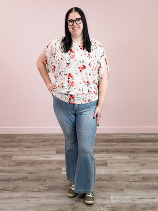 *NEW* Darcy Dolman Top | Pink Bloom