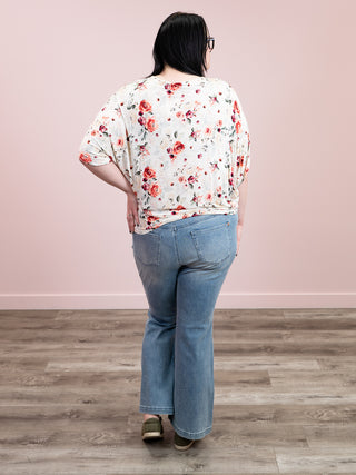 *NEW* Darcy Dolman Top | Pink Bloom