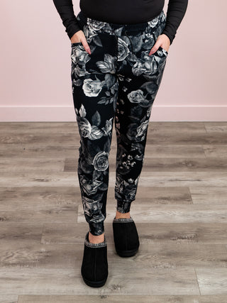 *DOOR CRASHERS* Lux Joggers | Roses