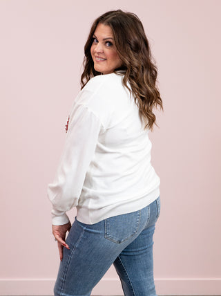 *NEW* Tree-mendous Sequin Sweater | Cream