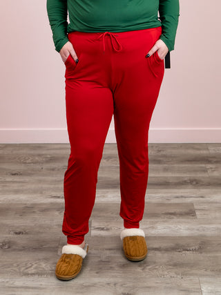 *DOOR CRASHERS* Lux Joggers | Red