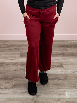 *2PM DEAL* Lexy Lounge Pant | Burgundy